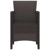 vidaXL Zahradní křeslo 4 pcs Hnědá 53 x 49 x 85 cm PP