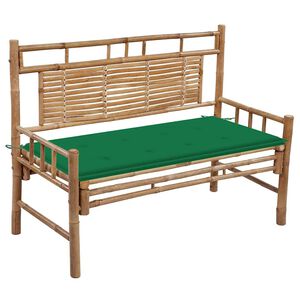 vidaXL Zahradn&iacute; lavice s podu&scaron;kou 120 cm bambus