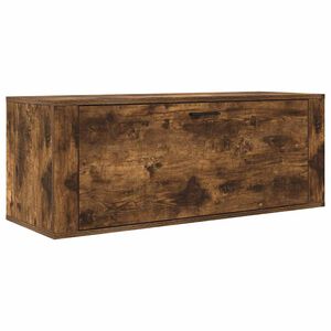 vidaXL N&aacute;stěnn&yacute; botn&iacute;k kouřov&yacute; dub 100 x 35 x 38 cm kompozitn&iacute; dřevo