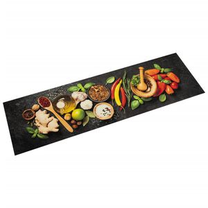 vidaXL Kuchyňsk&yacute; koberec omyvateln&yacute; Kořen&iacute; 45 x 150 cm samet
