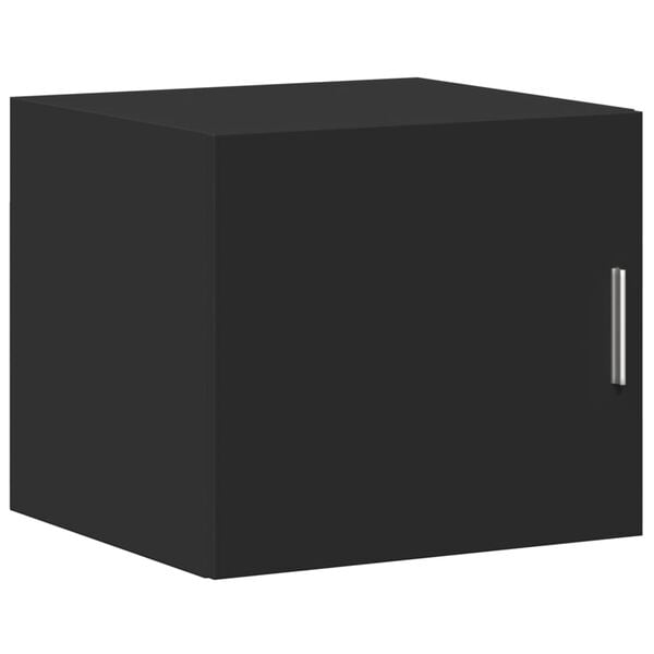 vidaXL N&aacute;stěnn&aacute; skř&iacute;ňka čern&aacute; 45 x 42,5 x 40 cm kompozitn&iacute; dřevo