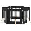 vidaXL Z&aacute;brana pro psy se stojany 6 pcs Čern&yacute; dub 60 x 60 cm