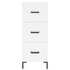 vidaXL Skř&iacute;ň highboard b&iacute;l&aacute; 34,5 x 34 x 180 cm kompozitn&iacute; dřevo