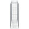 vidaXL Klenut&yacute; gabionov&yacute; ko&scaron; 200 x 50 x 140/160 cm pozinkovan&eacute; železo