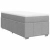 vidaXL Box spring postel s matrac&iacute; světle &scaron;ed&yacute; 100 x 200 cm textil