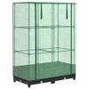 vidaXL Vyv&yacute;&scaron;en&yacute; z&aacute;hon se sklen&iacute;kem ratanov&yacute; vzhled 80 x 40 x 123 cm