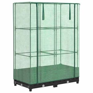 vidaXL Vyv&yacute;&scaron;en&yacute; z&aacute;hon se sklen&iacute;kem ratanov&yacute; vzhled 80 x 40 x 123 cm