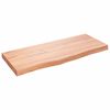 vidaXL Stoln&iacute; deska světle hněd&aacute; 100x40x(2-6)cm o&scaron;etřen&yacute; masivn&iacute; dub