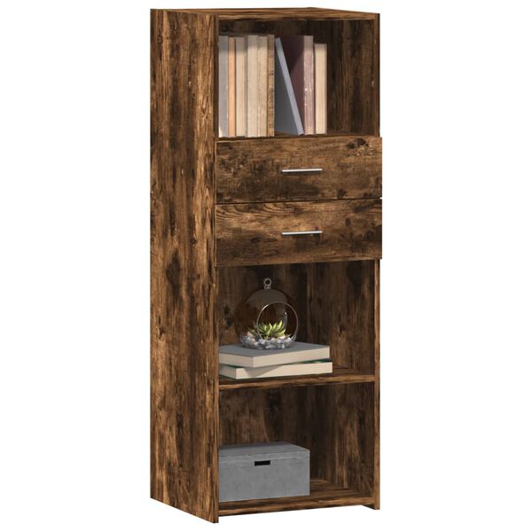 vidaXL Skř&iacute;ň highboard kouřov&yacute; dub 45 x 42,5 x 124 cm kompozitn&iacute; dřevo