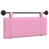 vidaXL Z&aacute;věsn&aacute; čeln&iacute; deska N&aacute;stěnn&yacute; Růžov&aacute; 110 x 55 x 5 cm textil