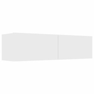 vidaXL TV stolek b&iacute;l&yacute; 120x30x30 cm kompozitn&iacute; dřevo