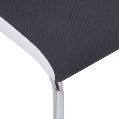vidaXL Konzolové jídelní židle 2 ks černé textil