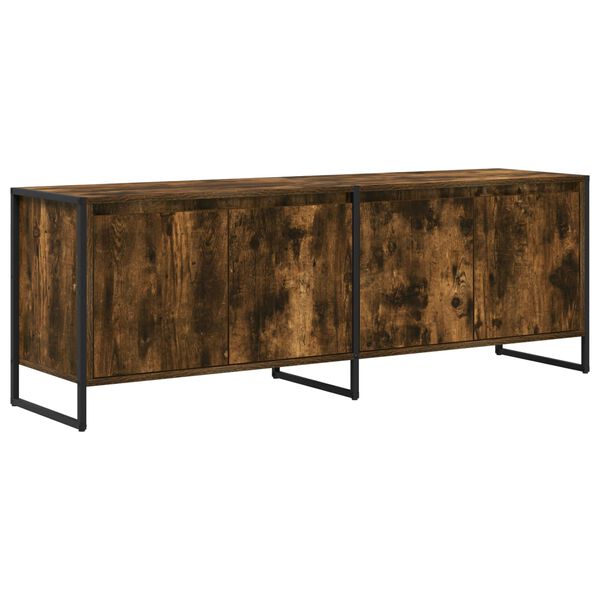 vidaXL Televizn&iacute; skř&iacute;ň Kouřov&yacute; dub 140 x 36 x 49.5 cm kompozitn&iacute; dřevo