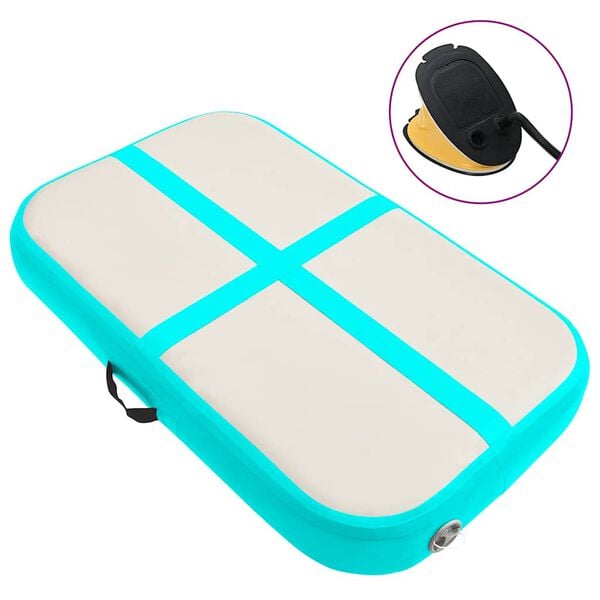 vidaXL Nafukovac&iacute; ž&iacute;něnka s pumpou 60 x 100 x 20 cm PVC zelen&aacute;