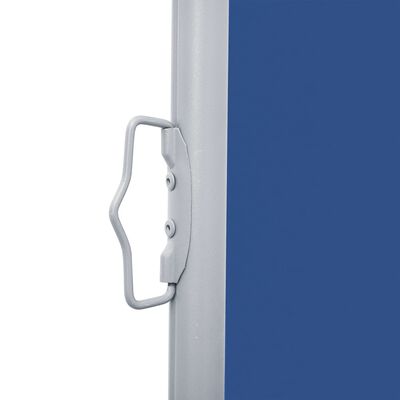 vidaXL Zatahovací boční markýza / zástěna modrá 140 x 600 cm