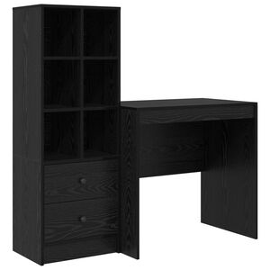 vidaXL Stůl Čern&yacute; dub 125,5 x 50 x 127 cm 2 ks
