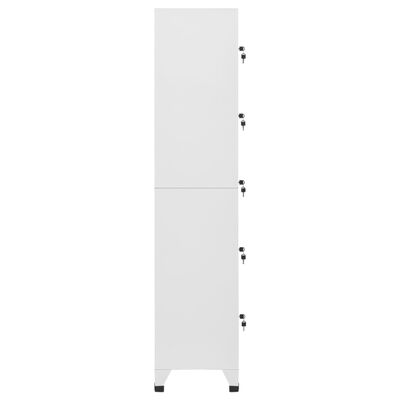 vidaXL Uzamykatelná skříň světle šedá 38 x 40 x 180 cm ocel