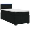 vidaXL Postel boxspring s matrac&iacute; s čelo Čern&aacute; 100 x 200 cm Textil