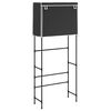 vidaXL 2patrov&yacute; &uacute;ložn&yacute; reg&aacute;l nad pračku čern&yacute; 71x29,5x170,5 cm železo