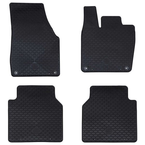 vidaXL Autokoberec 4 pcs Čern&aacute; Vhodn&eacute; pro VW ID.7 2023- Guma