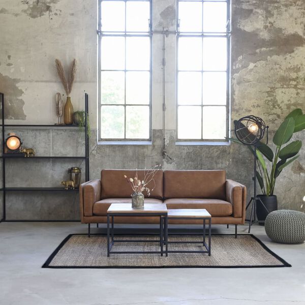 LABEL51 2d&iacute;ln&aacute; sada konferenčn&iacute;ch stolků Couple dřevo/čern&aacute;