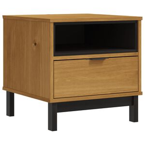 vidaXL Odkl&aacute;dac&iacute; stolek FLAM 50 x 50 x 50 cm masivn&iacute; borov&eacute; dřevo