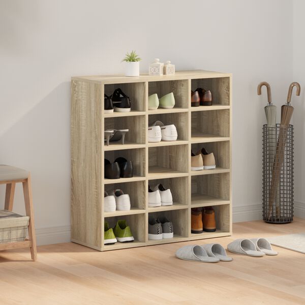 vidaXL Skř&iacute;ň na obuv Sonoma dub 77,5 x 30 x 83,5 cm kompozitn&iacute; dřevo