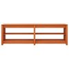 vidaXL Lavička na boty s polic&iacute; Voskově hněd&aacute; 160 x 36,5 x 50 cm