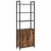 vidaXL Knihovna 6 &uacute;rovn&iacute; 60 x 24 x 161 cm Kompozitn&iacute; dřevo Kouřov&yacute; dub