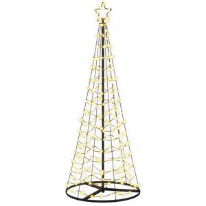 vidaXL LED spir&aacute;lov&yacute; v&aacute;nočn&iacute; stromek s podstavcem EKENAS 180 cm