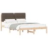 vidaXL R&aacute;m postele s čalouněn&yacute;m čelem s čelo Taupe 150 x 200 cm