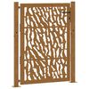 vidaXL Zahradn&iacute; branka 100 x 125 cm odoln&aacute; ocel s motivem stopy
