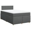 vidaXL Box spring postel s matrac&iacute; tmavě &scaron;ed&aacute; 120x200 cm textil
