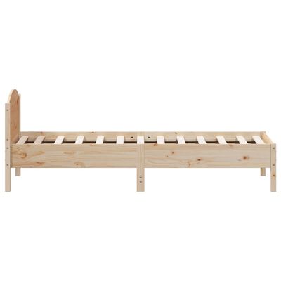 vidaXL Rám postele s čelem 100 x 200 cm masivní borové dřevo