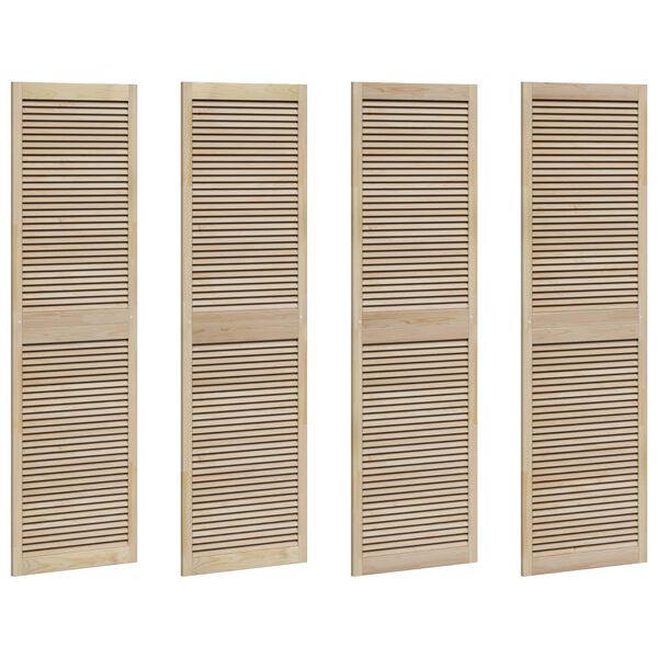 vidaXL Skř&iacute;ňov&eacute; dveře se dveřmi 4 pcs Př&iacute;rodn&iacute; 140.5 x 2 x 59.5 cm