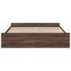 vidaXL R&aacute;m postele se z&aacute;suvkami hněd&yacute; dub 200x200 cm kompozitn&iacute; dřevo