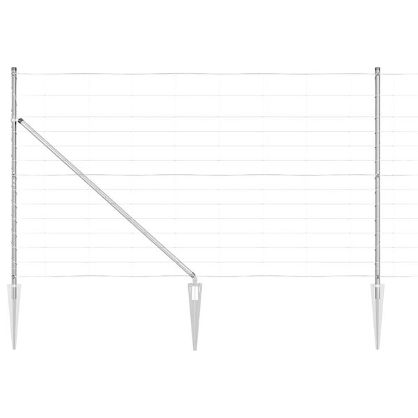 vidaXL Plotov&yacute; sloupek. Pozinkovan&yacute; 50 x 1,4 m Ocel