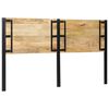 vidaXL Čelo postele 180 cm z masivn&iacute;ho dřeva Mango a železa