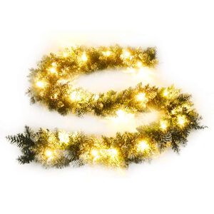 vidaXL V&aacute;nočn&iacute; girlanda s LED diodami zelen&aacute; 5,2 m PVC