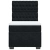 vidaXL Box spring postel s matrac&iacute; čern&aacute; 80 x 200 cm samet