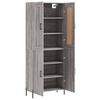vidaXL Skř&iacute;ň highboard &scaron;ed&aacute; sonoma 69,5 x 34 x 180 cm kompozitn&iacute; dřevo