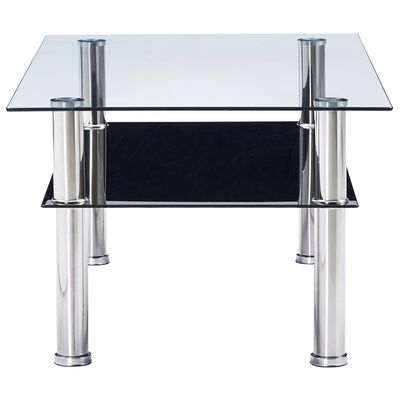 vidaXL Konferenční stolek černý 100 x 60 x 42 cm tvrzené sklo