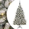vidaXL Uměl&yacute; v&aacute;nočn&iacute; stromeček 180 cm 300 LED Tepl&aacute; b&iacute;l&aacute; PVC a ocel