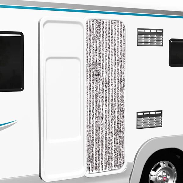 vidaXL Z&aacute;věs proti hmyzu hnědo-b&eacute;žov&yacute; 56 x 200 cm Chenille