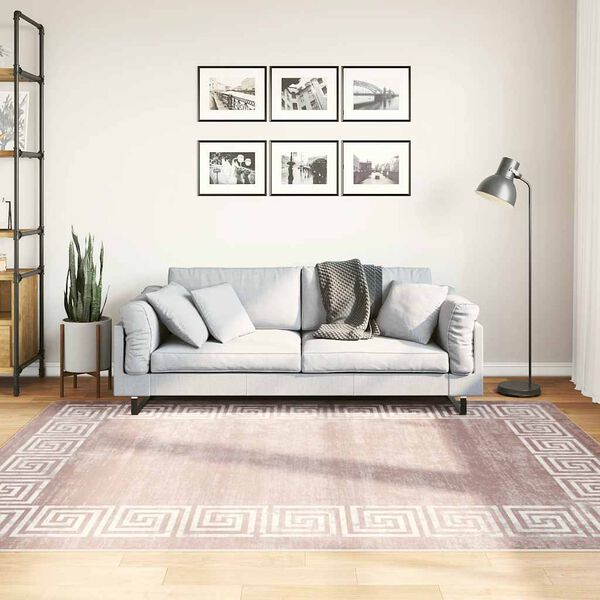 vidaXL Koberec pratelný 160 x 230 cm béžový protiskluzový