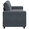 vidaXL Loveseat Sofa Tmavě &scaron;ed&aacute; 180x77x82 cm samet