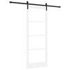 vidaXL Posuvn&eacute; dveře ORKDAL B&iacute;l&aacute; a čern&aacute; 83 x 211 cm