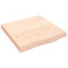 vidaXL Stoln&iacute; deska 60x60x(2-6) cm neo&scaron;etřen&yacute; masivn&iacute; dubov&eacute; dřevo