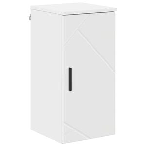 vidaXL Koupelnov&aacute; skř&iacute;ň B&iacute;l&aacute; 30 x 31,5 x 61 cm Kompozitn&iacute; dřevo, Kov