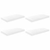 vidaXL Plovouc&iacute; n&aacute;stěnn&eacute; police 4 ks b&iacute;l&eacute; vysok&yacute; lesk 50x23x3,8 cm MDF